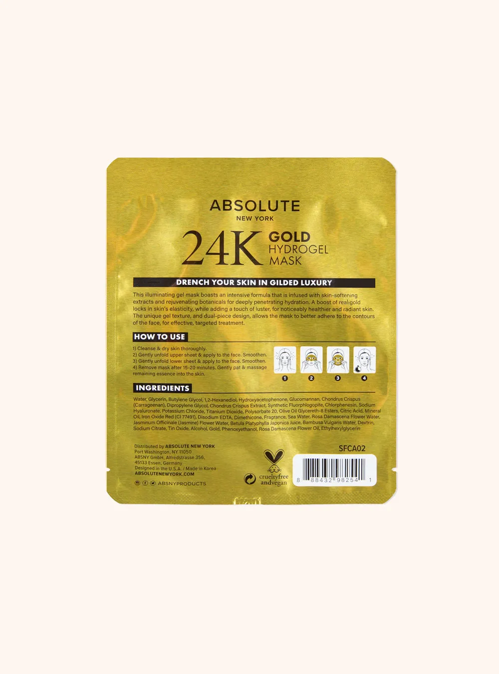 24k Gold Hydrogel Mask