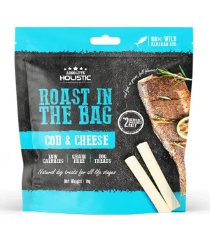 Absolute Holistic Roast In The Bag (Cod & Cheese) Natural Dog Treats