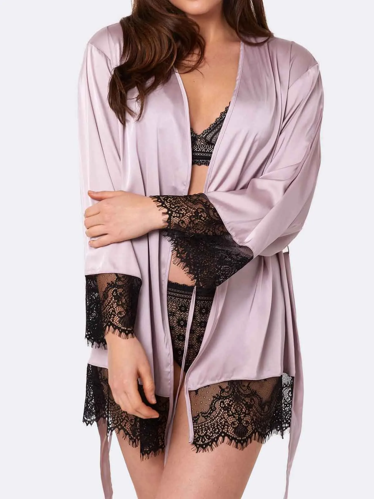 Alaia Mink Caged Kimono Robe