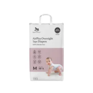 Applecrumby Airplus Overnight Tape Diapers M48 4 Mega