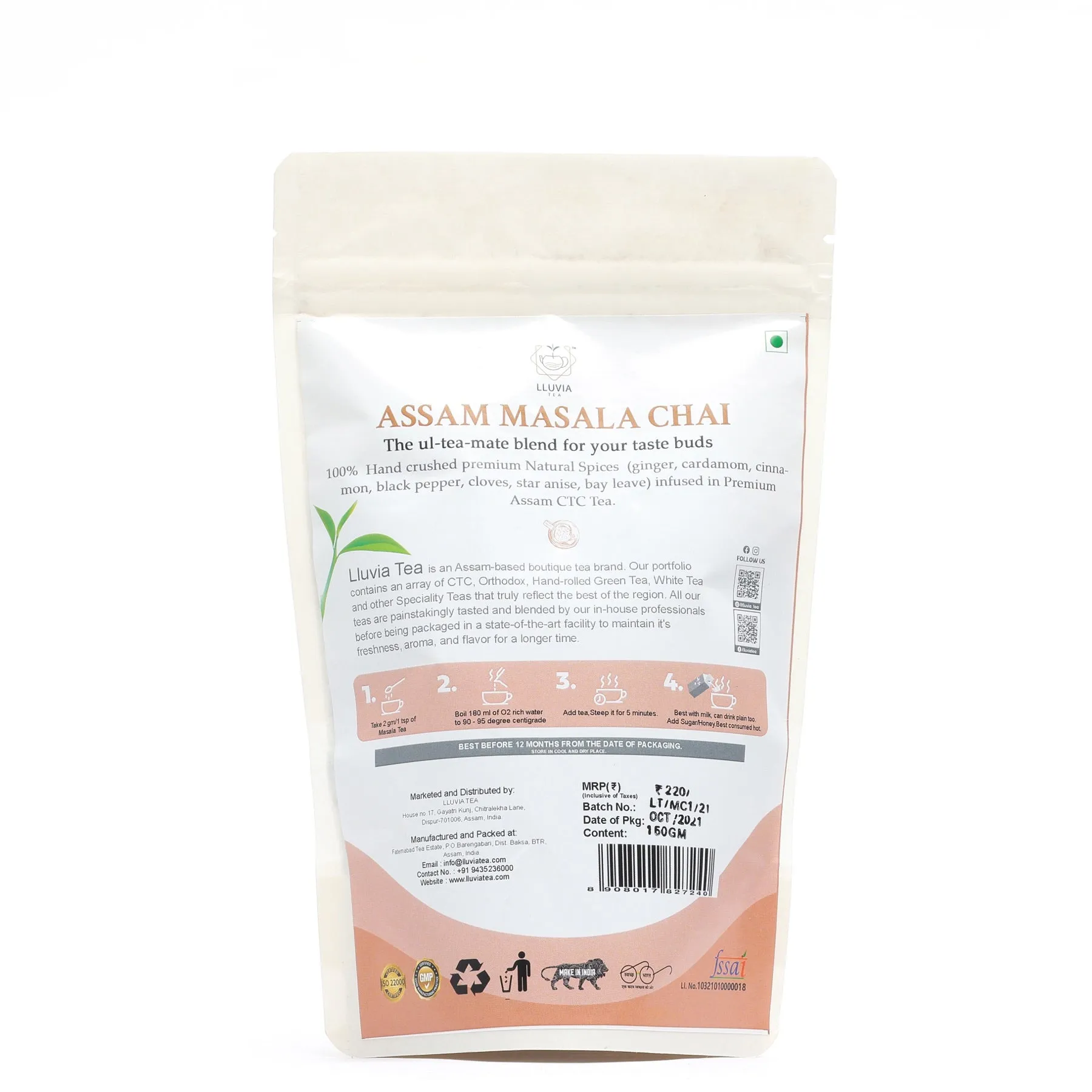 Assam Masala Chai- Refresh Mood & Boosts Immunity- 75g