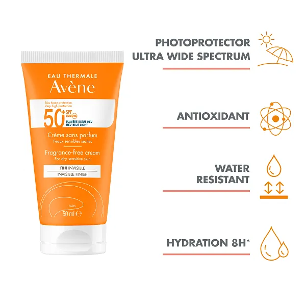 Avène - Fragrance Free Invisible Finish Cream SPF 50 