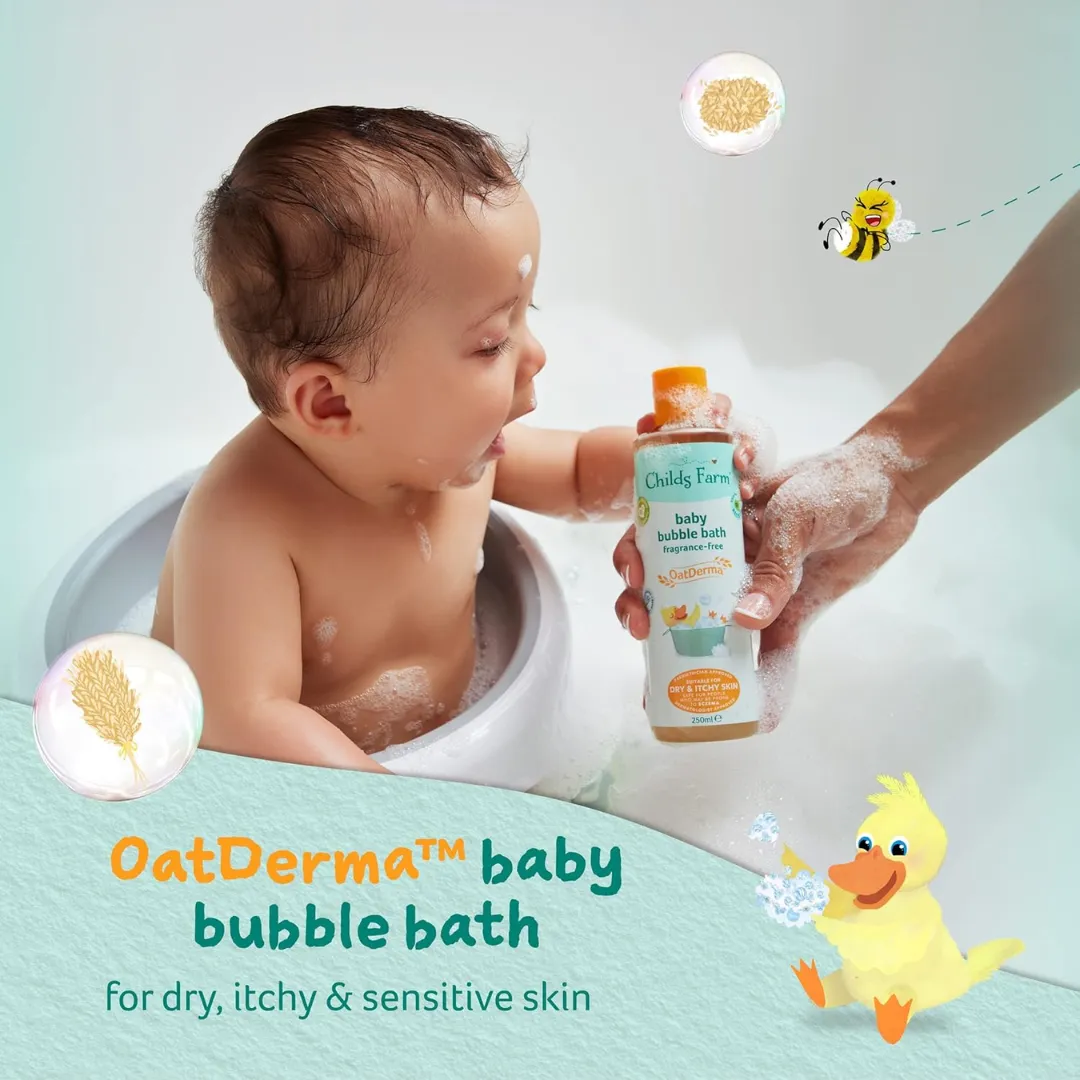 Childs Farm Oat Derma Baby Bubble Bath Fragrance-Free 250ml (T)