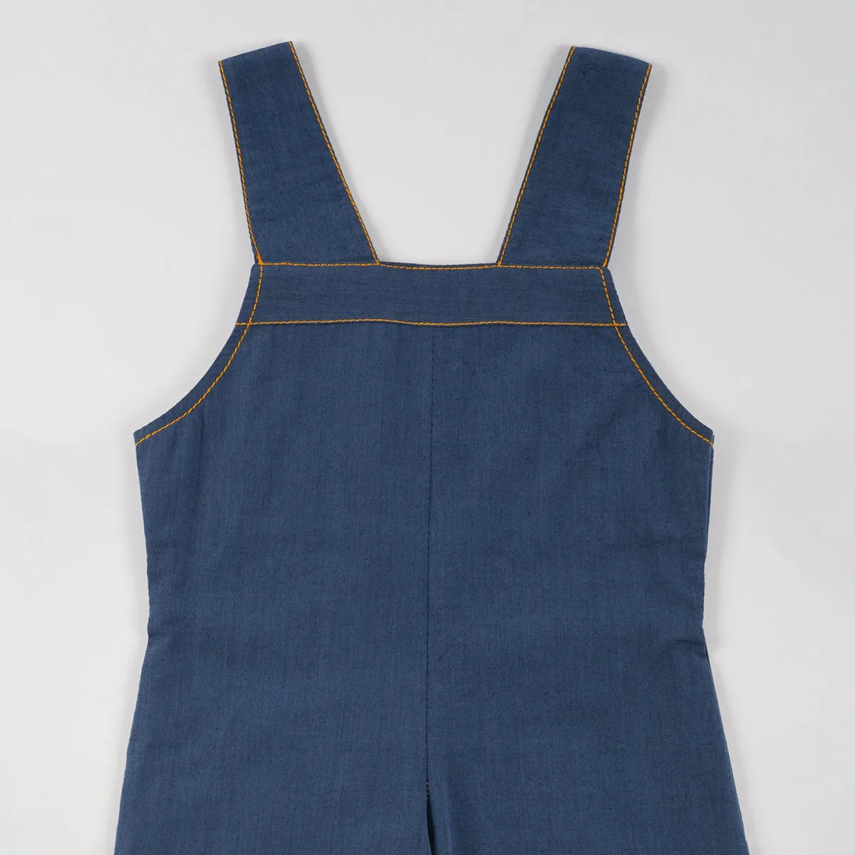 Cotton Chambray Dungaree | Playful Summer | Blue