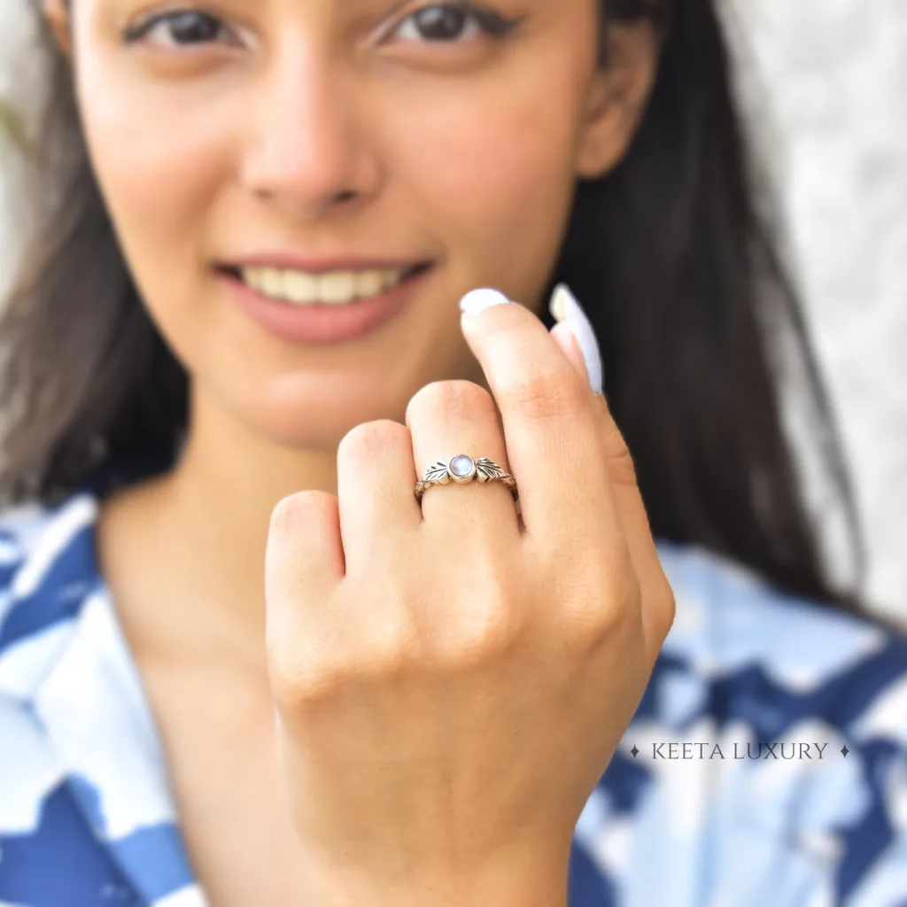 Earth's Radiance - Moonstone Ring