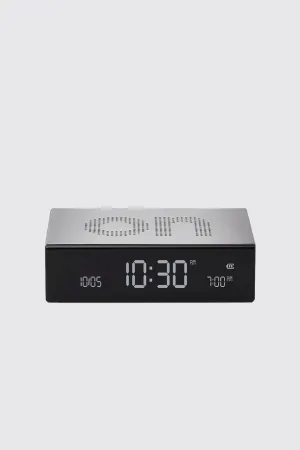 Flip Premium Reversible Alarm Clock - Gun Metal