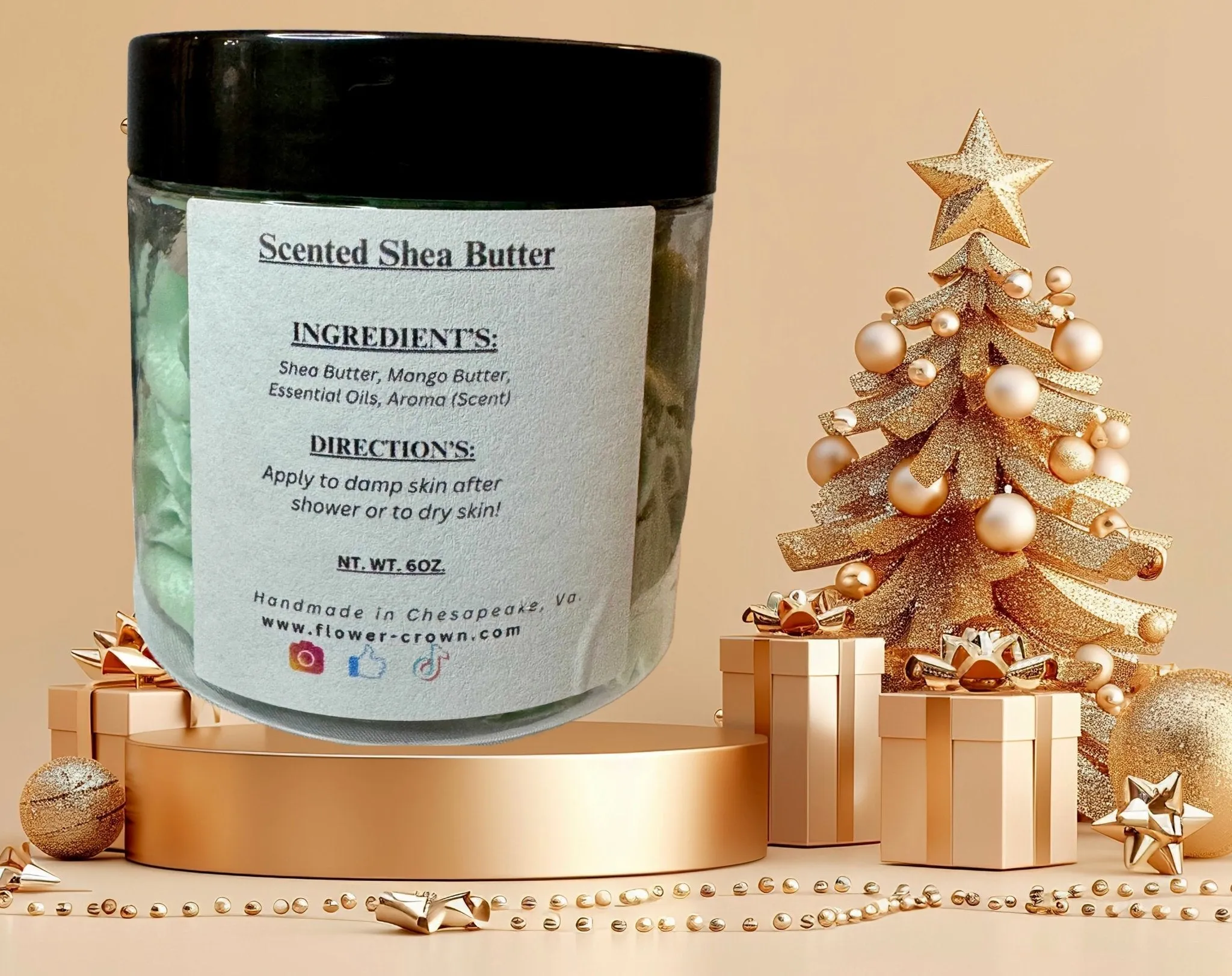 “Forest Bliss” (Our Version of Pine) Scented Shea Butter