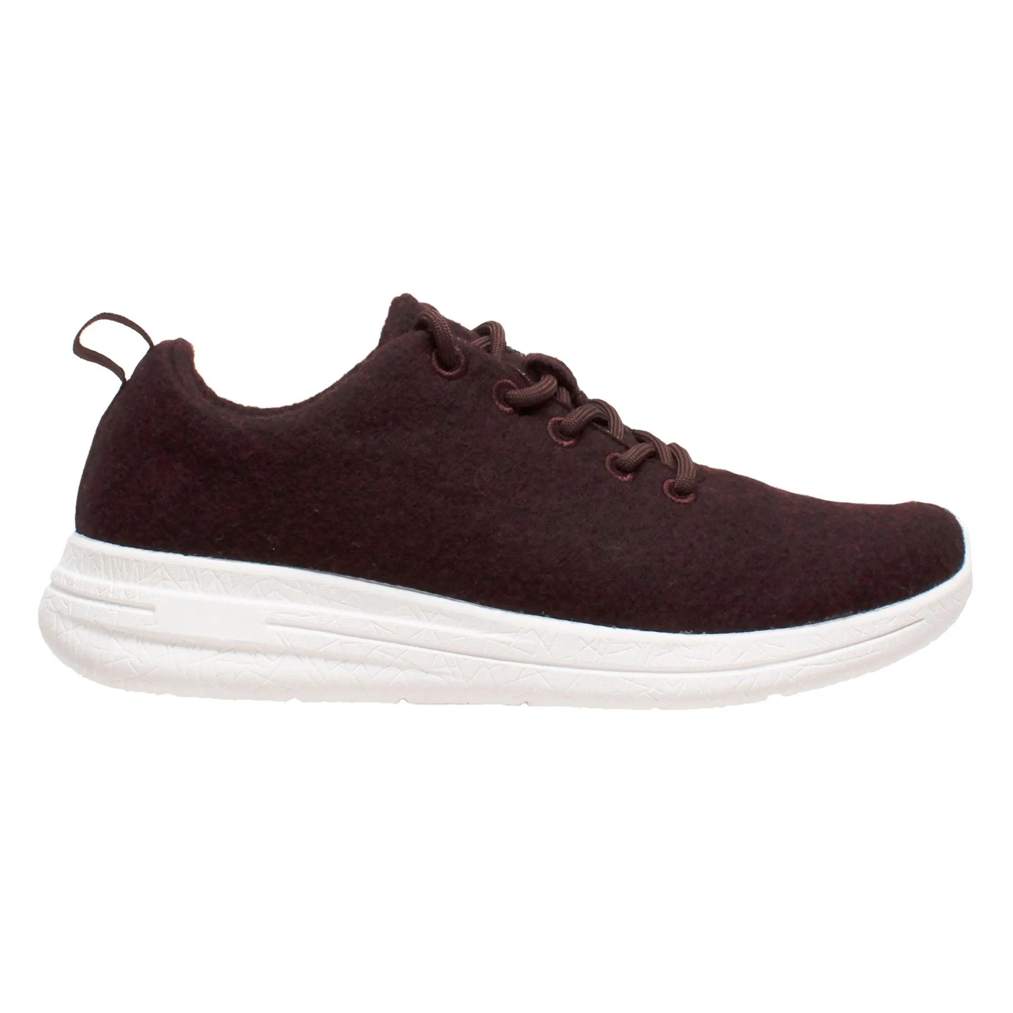 FreeShield Women's Real Wool Casual Burgundy