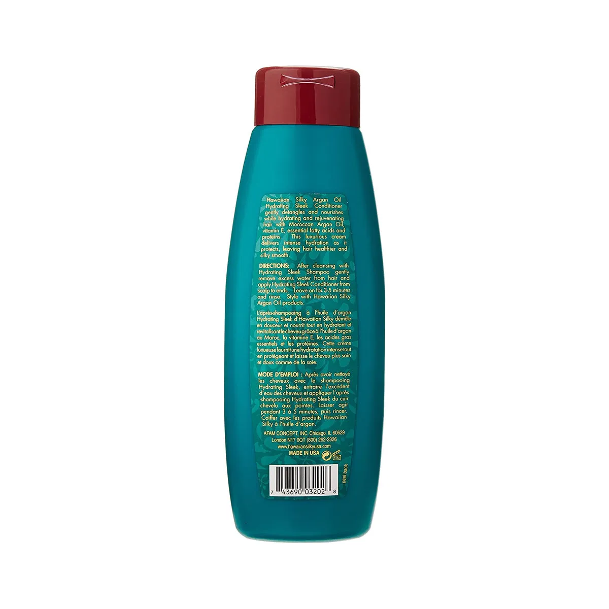 Hawaiian Silky Argan Oil Hydrating Sleek Shampoo 14Oz