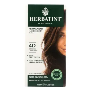 Herbatint Permanent Hair Color Golden Chestnut 4D 4.5Oz