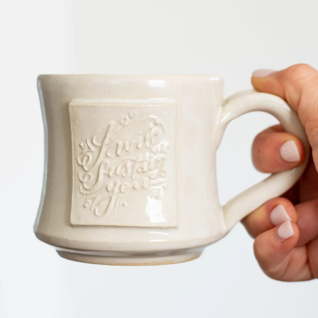 I Will Sustain You Pottery Mug