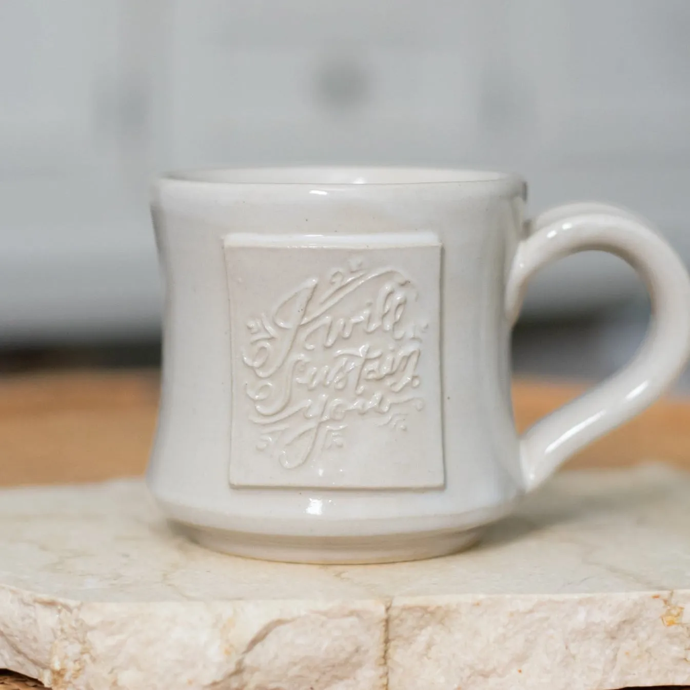 I Will Sustain You Pottery Mug