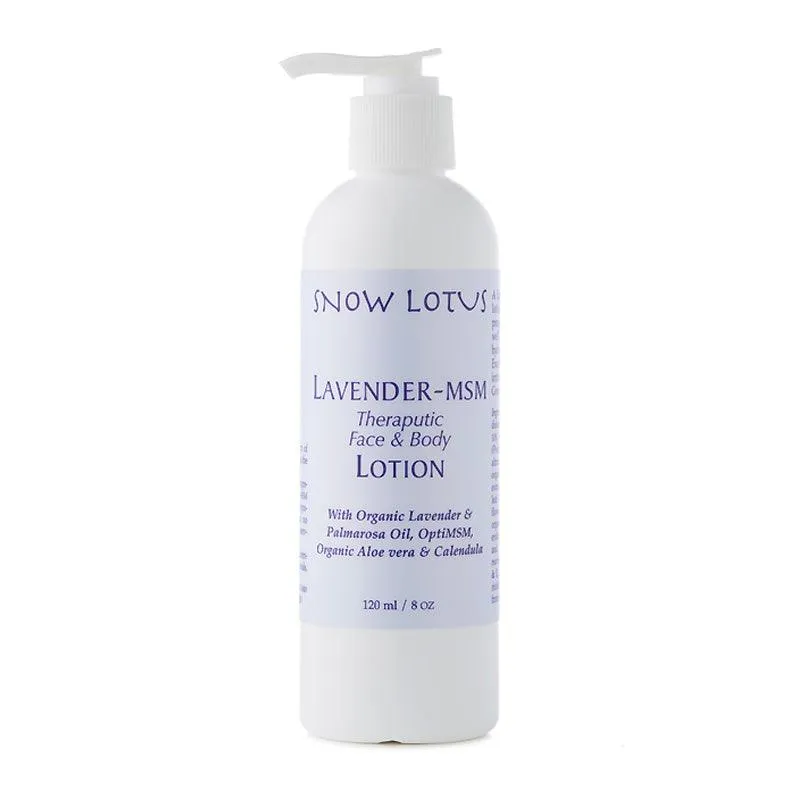 Lavender-MSM Therapeutic Face & Body Lotion - Snow Lotus