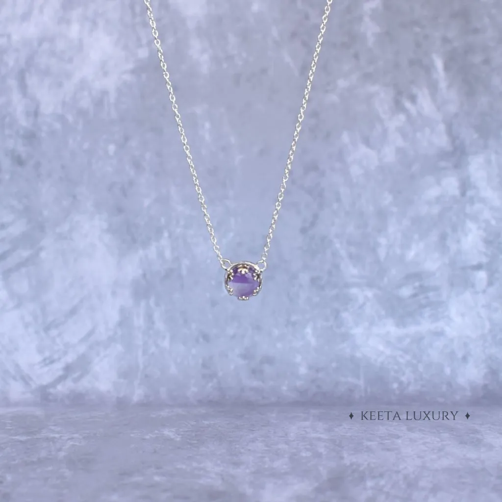 Leaf Sunshine - Amethyst Necklace