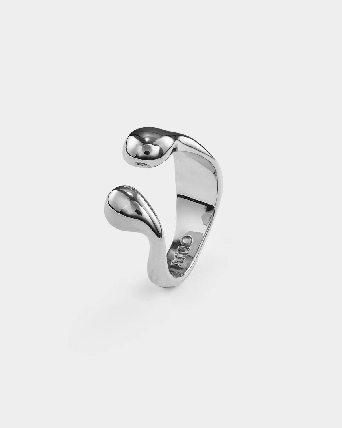 Lover Teardrop Flowing Ring Sterling Silver