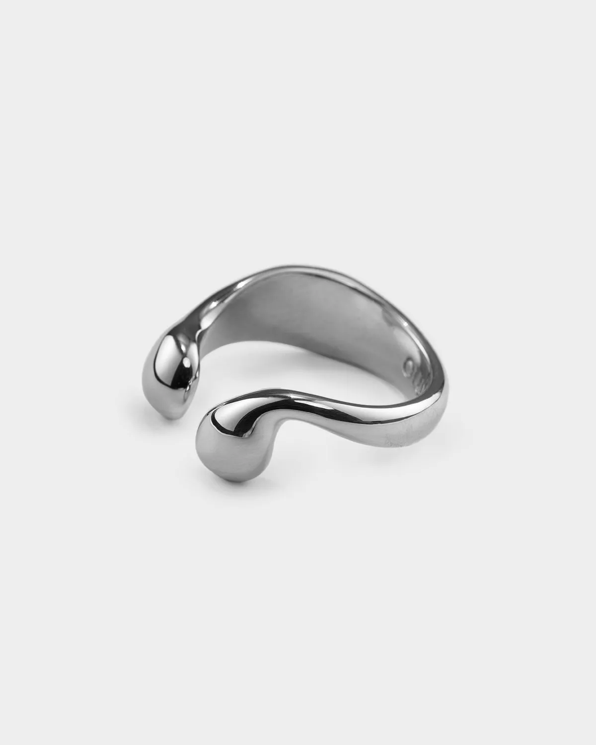 Lover Teardrop Flowing Ring Sterling Silver