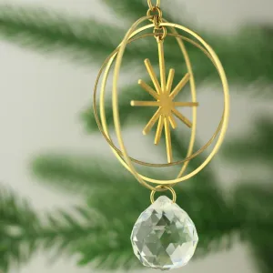 Minimalist Geometric Crystal Ornament