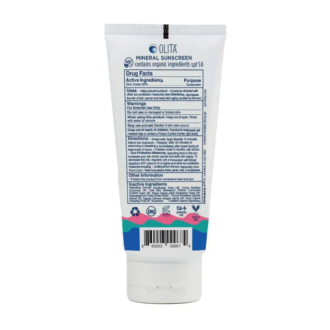 OLITA | Baby Organic Mineral Sunscreen Tube SPF 50