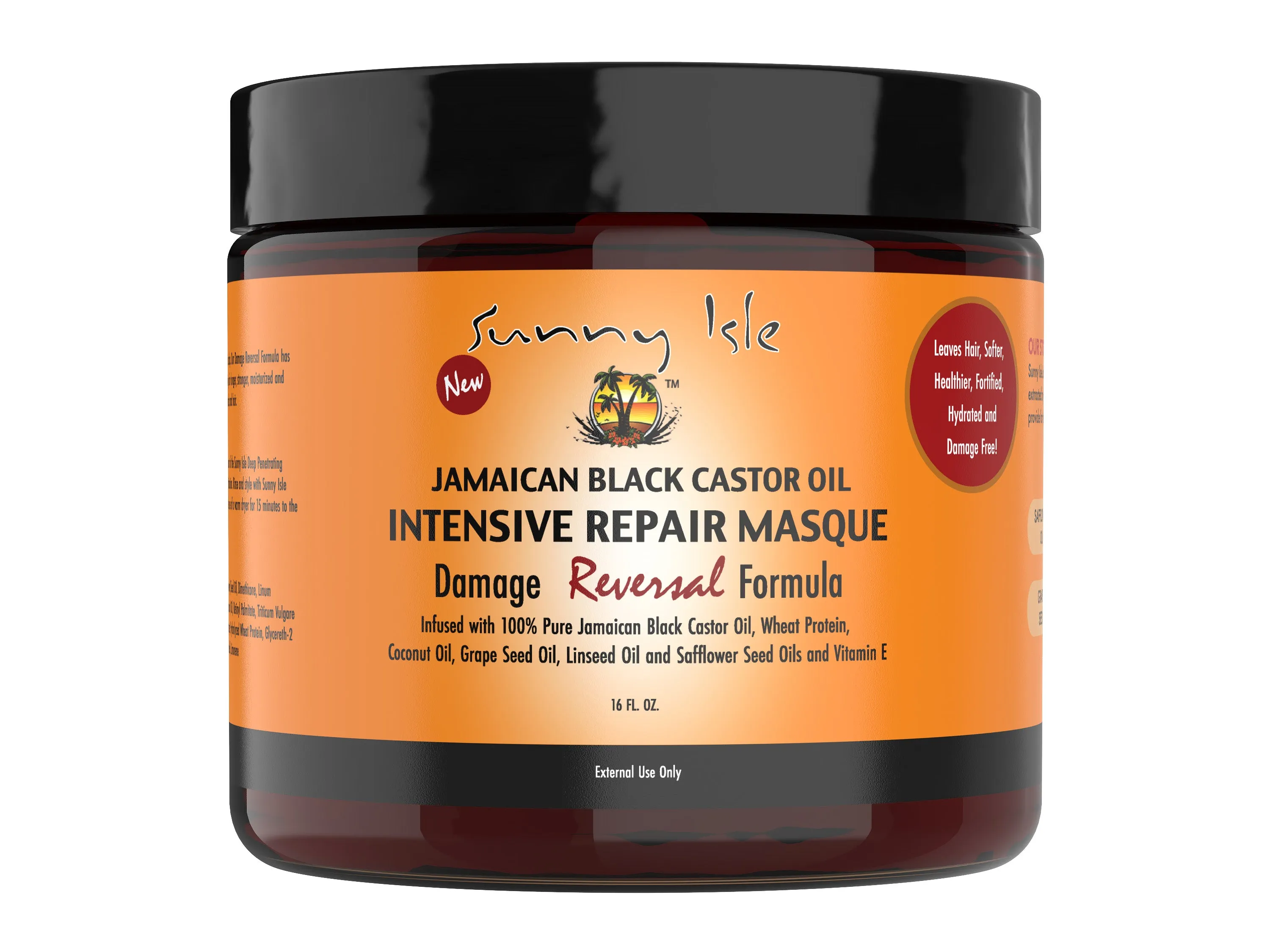 Sunny Isle Jamaican Black Castor Oil Intensive Repair Masque - 16 oz.