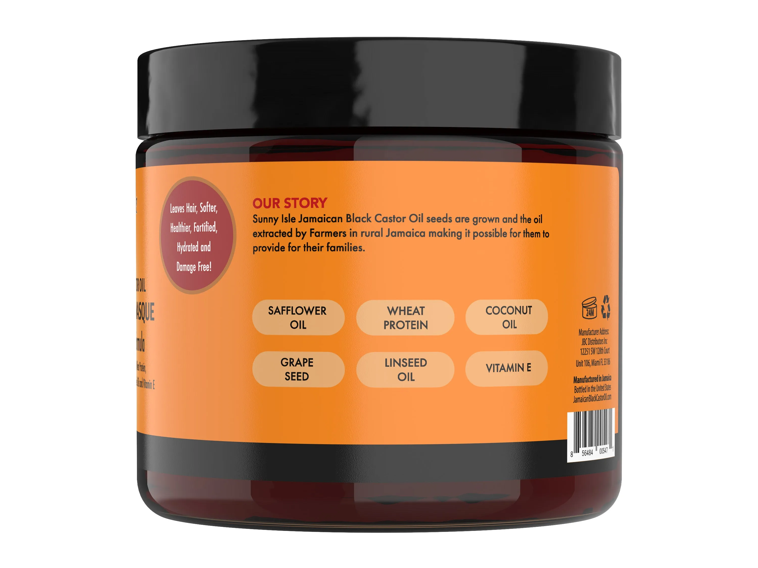 Sunny Isle Jamaican Black Castor Oil Intensive Repair Masque - 16 oz.