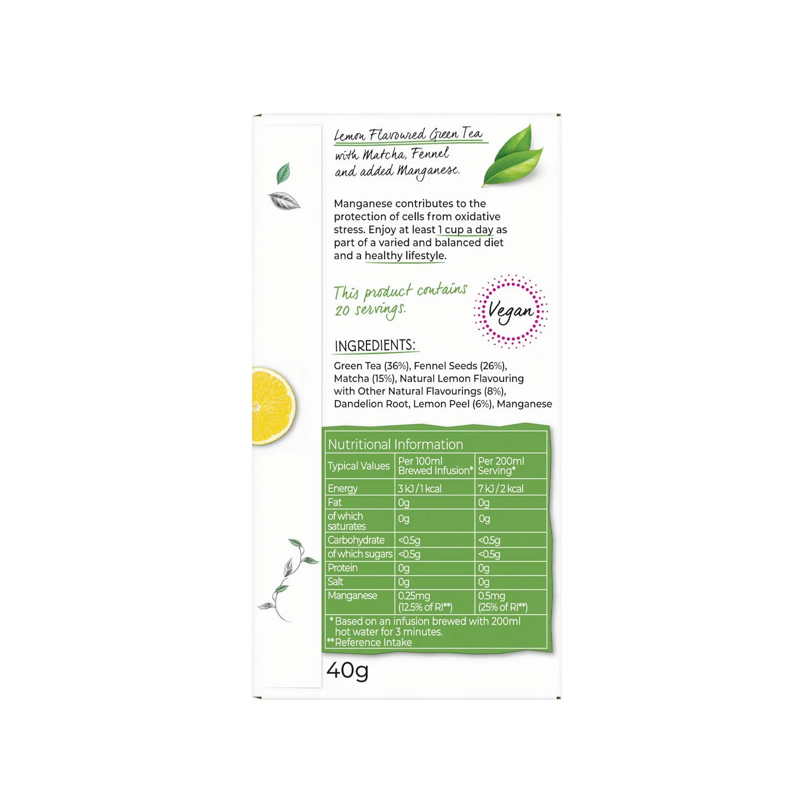 Superblends Cleanse Matcha - 20 Envelopes