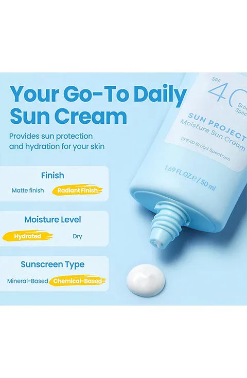 [THANK YOU FARMER] Sun Project Moisture Sun Cream SPF 40 950Ml/1.69fl.oz)