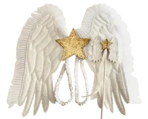 THREE TOTS VEGAN LEATHER ANGEL WINGS