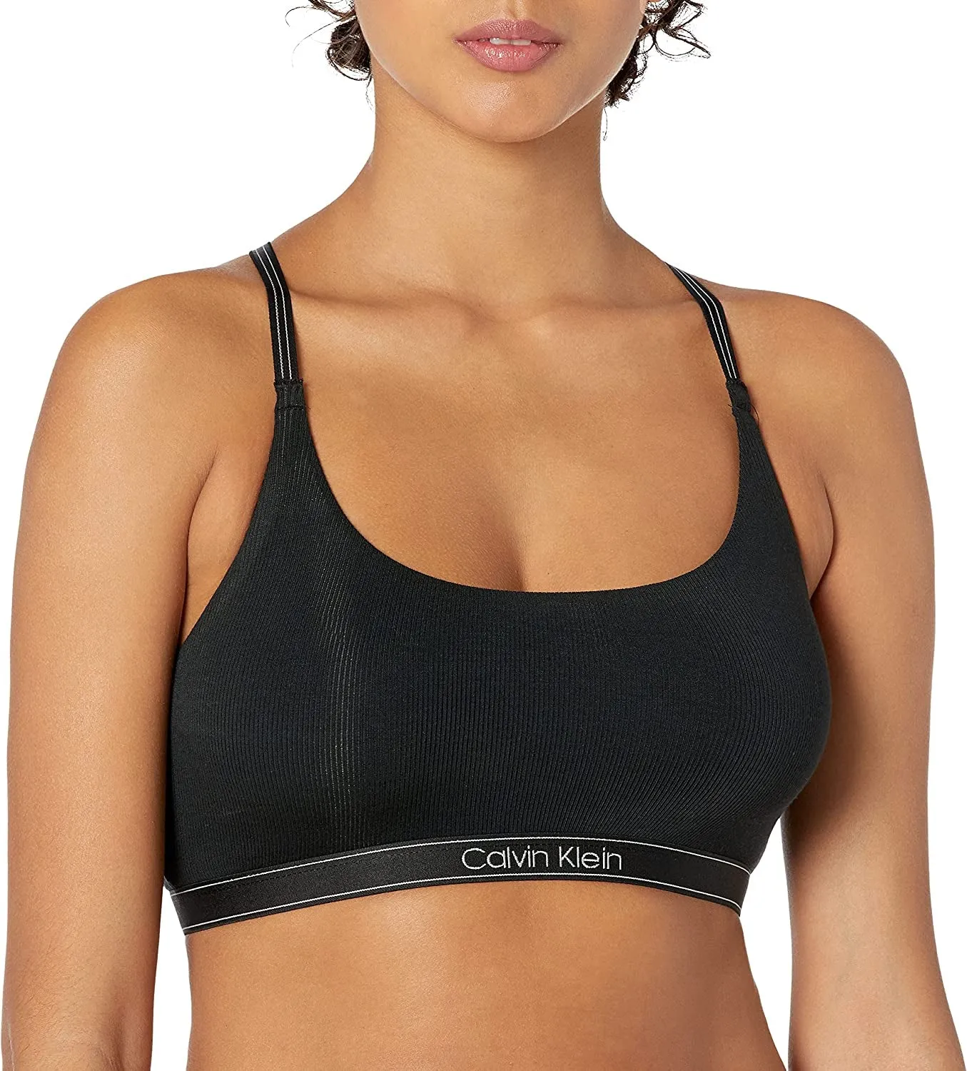 Women's Pure Ribbed Natural Lift Unlined Bralette